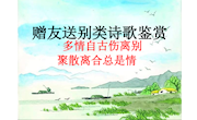 古代赠友送别类诗歌鉴赏教学设计PPT