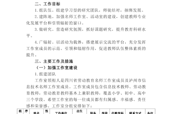 泸县胡志伟名师工作室2021-2022年度工作方案