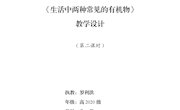 九中 罗利洪 乙酸 教学设计